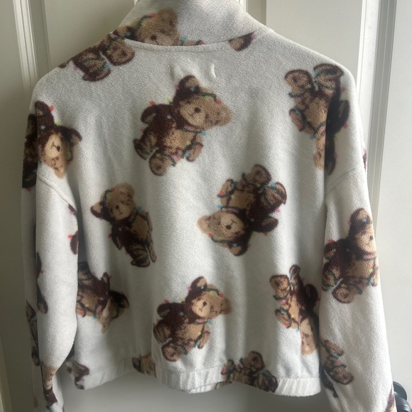 GUC Grayson Threads size L kids oversized lightweight teddy bear sherpa zip up - Picture 4 of 5